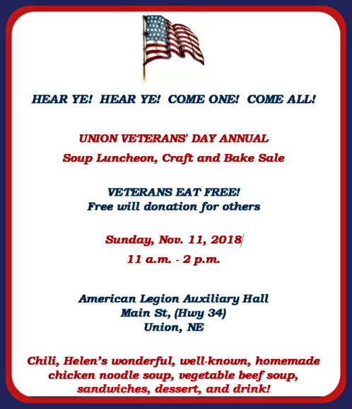 2018 10 31 UNION Vets lunch
