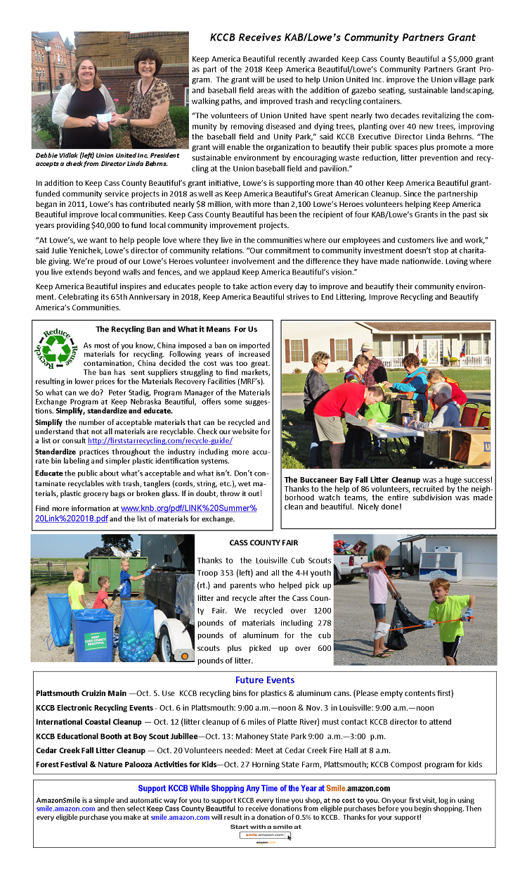 2018 Fall Newsletter pg.2