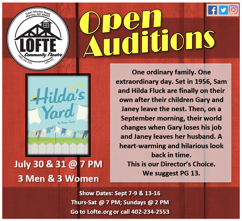 Auditions Hildas Yard