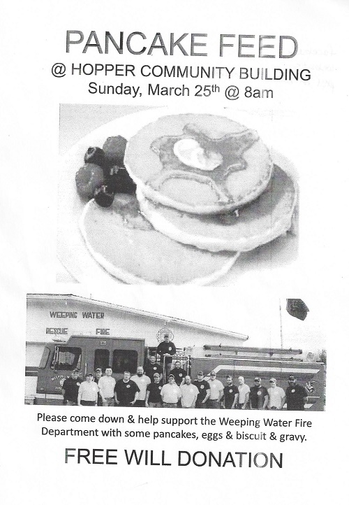 March 2018 Pancake Feed