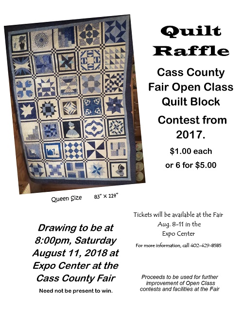 2018 Quilt Raffle CCF