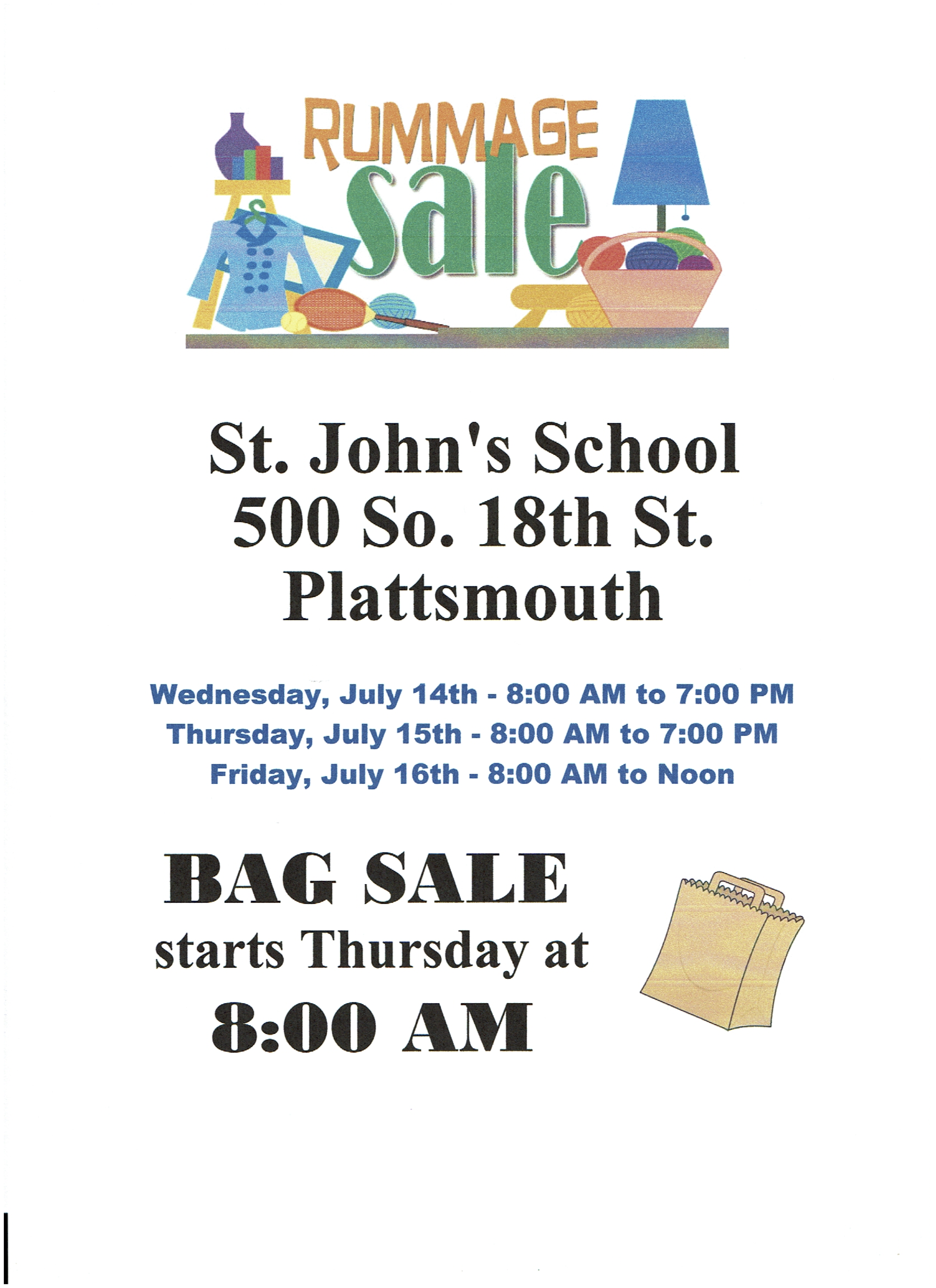 Rummage Sale Flyer