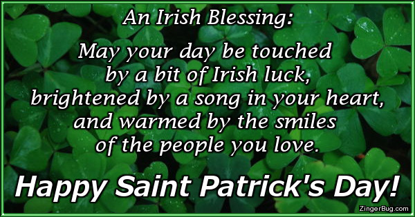 saint patricks day luck irish blessing