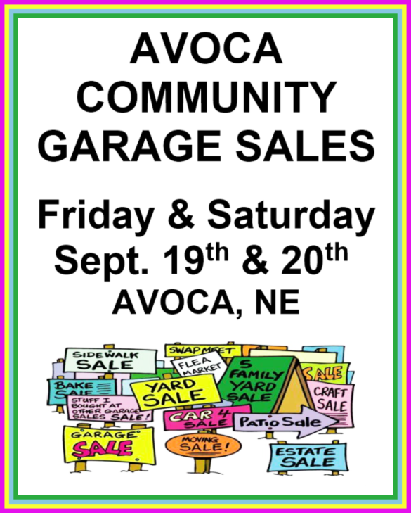 2025 09 03 AVO Garage sales