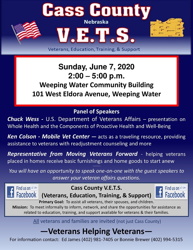 Cass County VETS June 7 2020