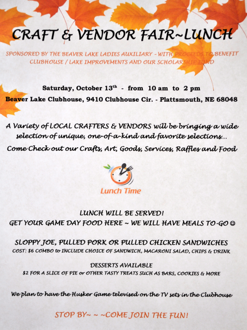 2018 BL craft and vendor flyer