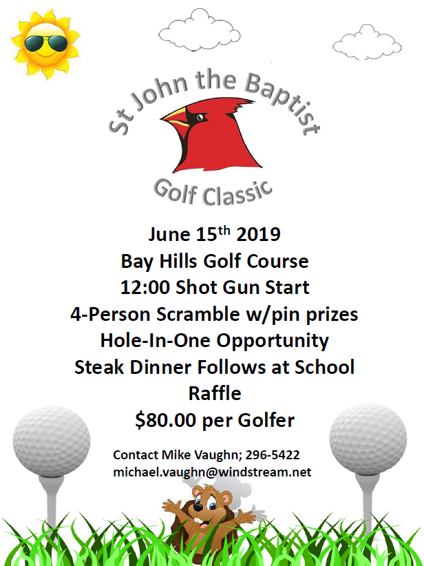 StJohn Baptist golf tournm