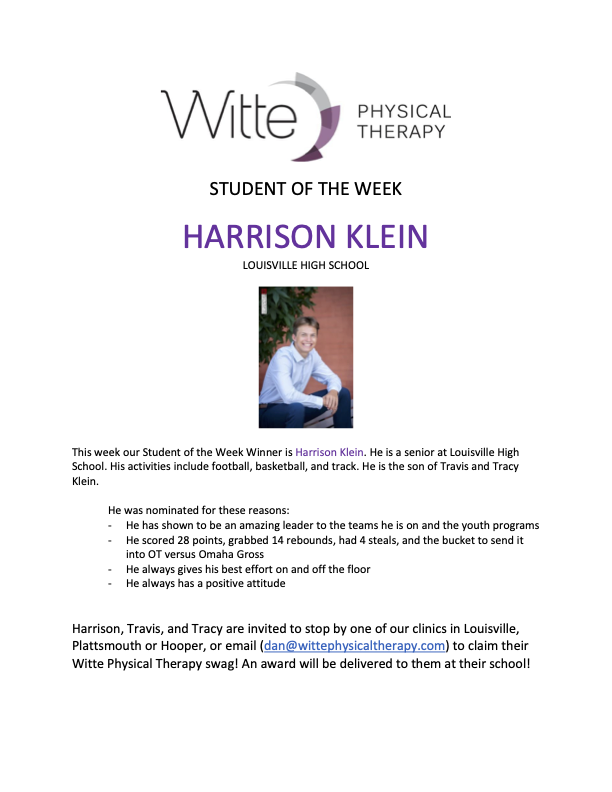 Student of the Week Selection 37